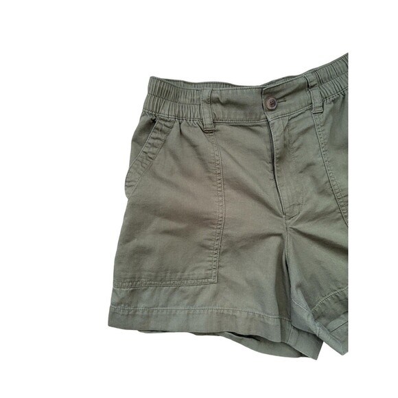 GAP High Rise Easy Utility Shorts Women’s Small 4" Walden Green Elastic Back - Picture 2 of 12